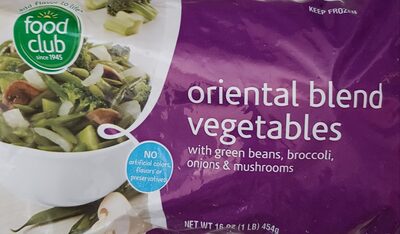 Oriental Style Vegetables, Oriental Style