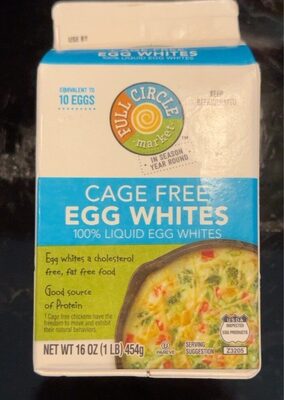 Cage Free 100% Liquid Egg Whites