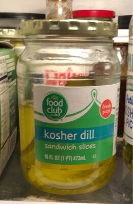 Kosher Dill Sandwich Slices, Kosher Dill