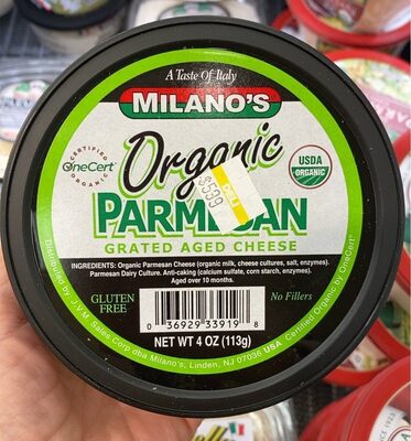 Organic Parmesan Grated Aged Cheese