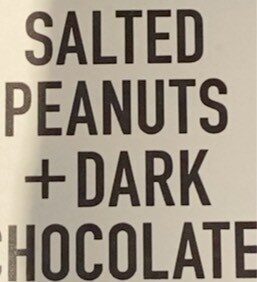 Salted Peanuts + Dark Chocolate 60% Cocoa Chocolate Bar, Salted Peanuts + Dark Chocolate