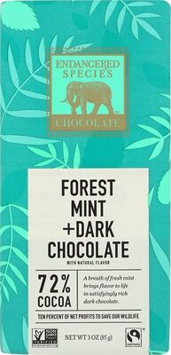 Natural Dark Chocolate With Forest Mint