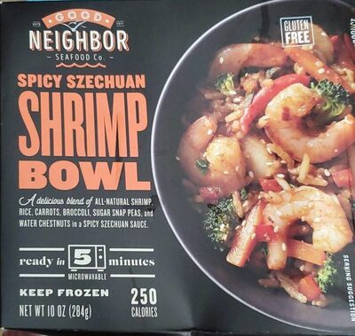 Spicy Szechuan Shrimp Bowl, Spicy Szechuan