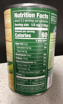 No Salt Or Sugar Added Whole Kernel Sweet Corn
