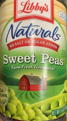 No Salt Or Sugar Added Sweet Peas