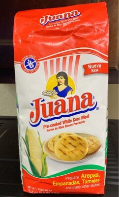 White Pre-Cooked Corn Meal, White