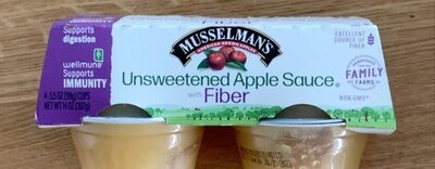 Unsweetened With Fiber Apple Sauce