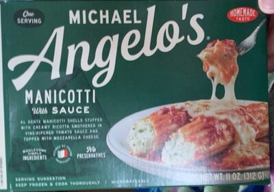 Michael Angelo's Manicotti With Sauce, 11 Oz