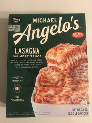 Michael Angelo's Lasagna With Meat Sauce Family Size, 32 Oz
