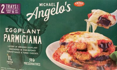 Eggplant Parmigiana Lightly Breaded Eggplant Slices Smothered In Vine-Ripened Tomato Sauce & Three Cheeses, Eggplant Parmigiana