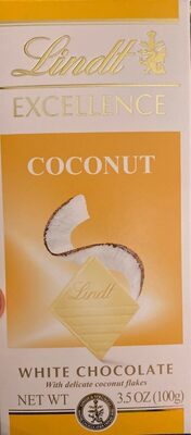 Coconut White With Delicate Coconut Flakes Chocolate, Coconut