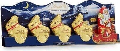 Santa Sleigh Milk Chocolate, Milk; Chocolate