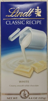 Lindt Classic Recipe White Chocolate Bar, 4.4 Oz