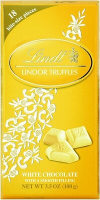 Lindt Lindor White Chocolate Truffle Pieces, 18 Count, 3.5 Oz