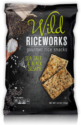 Gourmet Rice Snacks, Sea Salt & Black Sesame