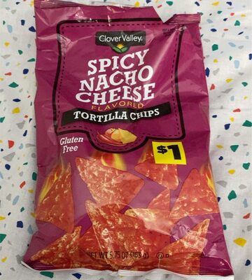 Spicy Nacho Cheese Flavored Tortilla Chips, Spicy Nacho Cheese