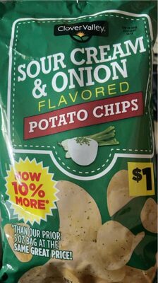 Sour Cream & Onion Flavored Potato Chips, Sour Cream & Onion