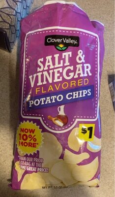 Salt & Vinegar Flavored Potato Chips, Salt & Vinegar