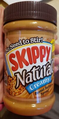 Skippy, Natural Creamy Peanut Butter Spread, Creamy