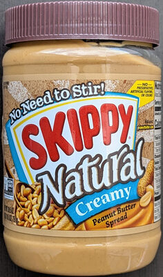 Natural Peanut Butter Spread, Creamy