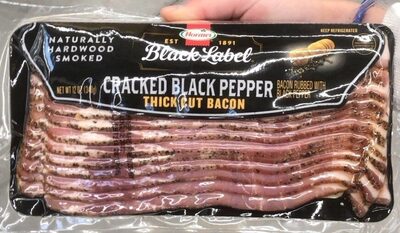 Cracked Black Pepper Thick Cut Bacon, Cracked Black Pepper