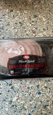 Canadian Bacon Center Cut From Pork Loin, Canadian Bacon