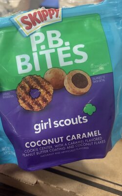 Girl Scouts Coconut Caramel P.B. Bites, Coconut; Caramel