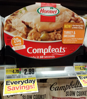 Hormel Compleats Turkey & Dressing, 10 Oz
