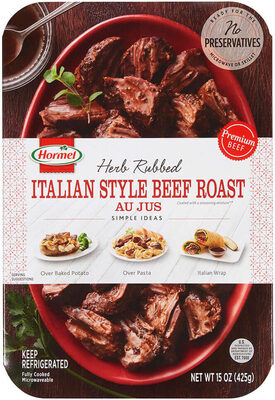 Italian Style Beef Roast Herb Rubbed Au Jus, Italian Style Beef Roast