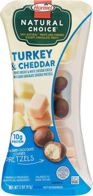 Hormel Natural Choice Turkey & Cheddar With Dark Chocolate Covered Pretzels, 2 Oz