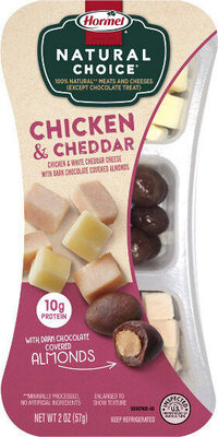 Hormel Natural Choice Chicken & Cheddar With Dark Chocolate Covered Almonds, 2 Oz