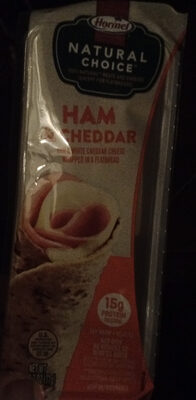 Ham & White Cheddar Cheese Wrapped In A Flatbread, Ham & White Cheddar