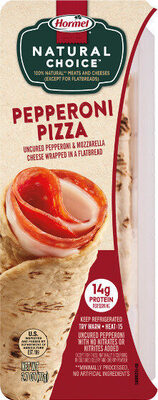 Pepperoni Pizza Uncured Pepperoni & Mozzarella Cheese Wrapped In A Flatbread, Pepperoni Pizza
