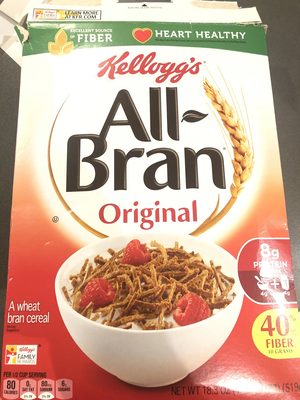 Kellogg's All Bran Cereal Original 18.3oz