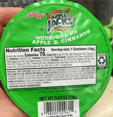 Kellogg's Apple Jacks Cereal Original .63oz