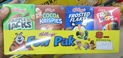 Kellogg's Fun Pak Cereal, 8 Count, 8.56 Oz