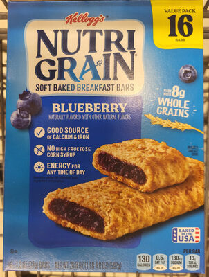 Kellogg's Nutri-Grain Cereal Bars Blueberry 20.8oz