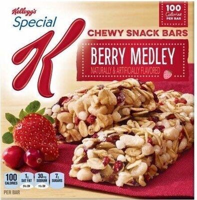 Red Berries Chewy Snack Bars, Red Berries