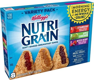 Soft Baked Breakfast Bars, Strawberry; Apple; Cinnamon; Mixed Berry