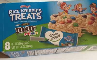 M&M's Minis Crispy Marshmallow Squares, Milk Chocolate