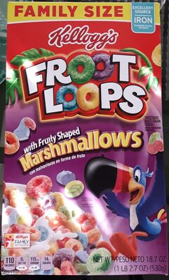 Kellogg's Froot Loops Cereal Marshmallow 18.7oz