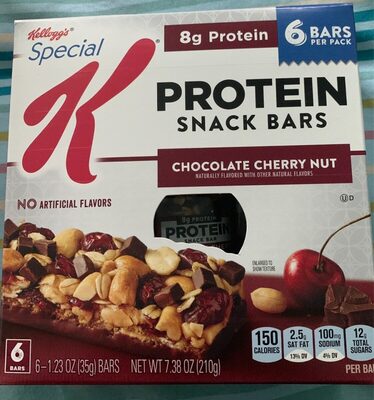 Chocolate Cherry Nut Protein Snack Bars, Chocolate; Cherry; Nut