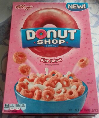 Kellogg's Donut Shop Cereal Pink Donut 10oz