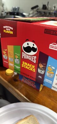 Pringles Snack Stacks Potato Crisps, 27 Count, 19.75 Oz, Cheddar Cheese; Sour Cream; Onion; BBQ; Cheddar; Pizza