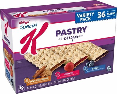 Kellogg's Special K Pastry Crisps Variety Pack, 0.88 Oz, 36 Count