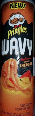 Pringles Wavy Crisps Applewood Smoked Cheddar 4.8oz