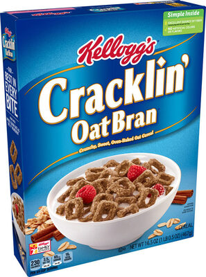 Kellogg's Cracklin' Oat Bran Cereal, 16.5 Oz
