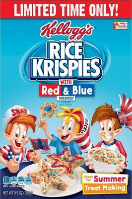 Kellogg's Rice Krispies Cereal Red & Blue 10.3oz