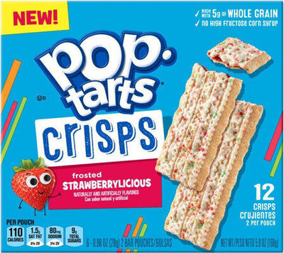 Frosted Strawberrylicious Crisps Bar, Strawberry