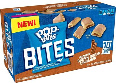 Frosted Brown Sugar Cinnamon Tasty Filled Pastry Bites, Frosted Brown Sugar Cinnamon
